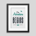 Affiche encadrée The adventure begins Affiche encadrée The adventure begins